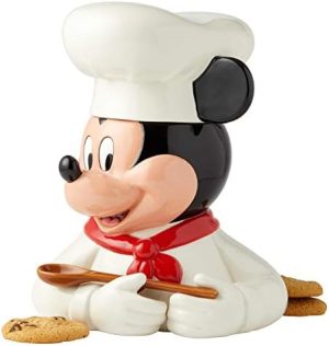 Bocaux à biscuits   | Jarre à biscuits Chef Mickey Mouse en céramique Disney, 11 pouces, multicolore Bocaux à biscuits Bocaux à biscuits