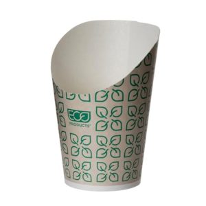 Cuillères à portionnement alimentaire commerciales   | Supports de frites écologiques renouvelables et compostables, boîte de 1000, grande cuillère et tasse, papier avec doublure en PLA d’origine végétale, fabriqué à partir de ressources renouvelables, conforme à l’ASTM, certifié BPI. Cuillères à portionnement alimentaire commerciales Cuillères à portionnement alimentaire commerciales