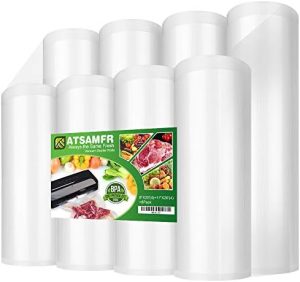 Distributeurs de sirop et de miel   | 8 Paquet de Sacs de Scellage Sous Vide 8″X20′ (4 Rouleaux) et 11″X20′ (4 Rouleaux) avec BPA Gratuit, Résistants, Idéaux pour le Stockage Sous Vide ou la Cuisine Sous Vide Distributeurs de sirop et de miel Distributeurs de sirop et de miel