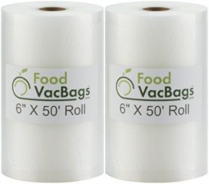 Distributeurs de sirop et de miel   | Deux rouleaux de sacs sous vide de 6″ x 50′ pour Foodsaver™ et autres machines à sceller sous vide Distributeurs de sirop et de miel Distributeurs de sirop et de miel