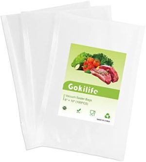 Distributeurs de sirop et de miel   | Sacs de Scellage Sous Vide – 100 Taille Pint 6″ X 10″ Pour Food Saver, Sacs Précoupés de Qualité Commerciale Sans BPA et Résistants, Seal A Meal, Idéaux pour le Stockage Sous Vide, la Préparation de Repas ou le Sous Vide Distributeurs de sirop et de miel Distributeurs de sirop et de miel