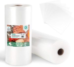 Distributeurs de sirop et de miel   | Sacs de Scellage Sous Vide 8X5 Rouleaux 2 Paquet Pour Scelleuses Sous Vide Externes, Seal A Meal, Weston. Qualité Commerciale, Sans BPA, Résistants, Idéaux Pour le Stockage Sous Vide, la Préparation de Repas ou le Sous Vide. Distributeurs de sirop et de miel Distributeurs de sirop et de miel