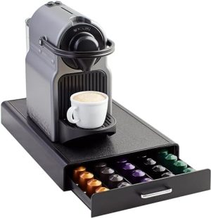 Supports pour capsules de café   | Nespresso OriginalLine Capsule de Café avec 1 Tiroir de Rangement, Capacité de 50 Capsules, Noir Supports pour capsules de café Supports pour capsules de café