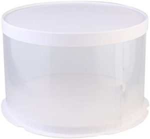 Transporteurs de gâteaux   | 1 Pc Boîte à Gâteau Transparent Conteneur à Gâteau Rond Transporteur de Gâteau avec Couvercle Conteneurs à Gâteau Conteneur de Transport de Gâteau Cheesecake Cupcake Triple Plastique Voyage Dessert Blanc Transporteurs de gâteaux Transporteurs de gâteaux