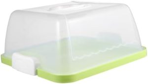 Transporteurs de gâteaux   | 1Pc Boîte à Gâteau Portable Boîte à Gâteau en Plastique Support à Gâteau Transporteur de Gâteau Porte-Gâteau avec Couvercle Contenants Alimentaires avec Couvercles Conteneur Transparent à Muffins Support de Gâteau de Mariage Translucide Cup de Voyage Carré Transporteurs de gâteaux Transporteurs de gâteaux