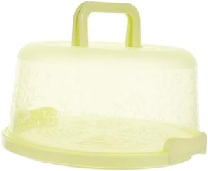 Transporteurs de gâteaux   | 1Pc Boîte à Gâteau Porte-Tarte avec Couvercle et Poignée Support à Gâteau Transparent Conteneur Alimentaire pour Tranche de Gâteau Contenants en Plastique Transparent Récipient de Stockage Rond de Voyage Jetable Congélateur PP Polypropylène Transporteurs de gâteaux Transporteurs de gâteaux