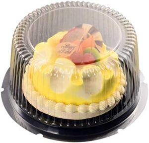 Transporteurs de gâteaux   | 20 pièces de conteneur à gâteau de 8 pouces avec couvercle transparent, porte-gâteau en plastique pour le transport, le stockage et l’exposition des gâteaux Transporteurs de gâteaux Transporteurs de gâteaux