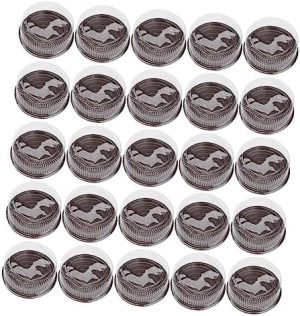 Transporteurs de gâteaux   | 25 Pcs Boîte à Gâteau de 8 Pouces Support de Stockage de Gâteau Porte-Gâteau avec Couvercle Contenants à Gâteau avec Couvercles Garde-Dessert Dôme à Gâteau Récipient de Stockage Étagère en Plastique A024 Rond Transporteurs de gâteaux Transporteurs de gâteaux