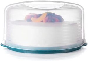 Transporteurs de gâteaux   | Plateau à Gâteau Rond de Marque – Lavable au Lave-Vaisselle et Sans BPA – Plateau de Conteneur à Gâteau Réversible avec Couvercle – Peut Contenir des Pâtisseries jusqu’à 11″ de Diamètre Transporteurs de gâteaux Transporteurs de gâteaux