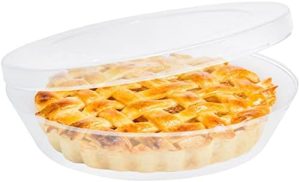 Transporteurs de gâteaux   | Porte-tarte en plastique avec couvercle – Couverture hermétique, conteneur sans BPA pour tartes et produits de pâtisserie – Gardien rond pour garder les biscuits, muffins, cupcakes et produits de boulangerie frais (Standard) Transporteurs de gâteaux Transporteurs de gâteaux