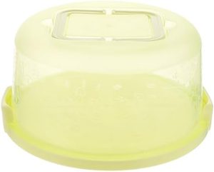 Transporteurs de gâteaux   | Support à Gâteau Rond avec Couvercle Dôme 10 Pouces – Support à Gâteau Portable, Porte-Cupcakes avec Poignée, Boîte de Rangement Claire pour Muffins et Tartes, Garde-Gâteau en Plastique avec Couvercle Vert Transporteurs de gâteaux Transporteurs de gâteaux