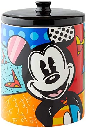 Bocaux à biscuits   | Mickey Mouse Boîte à biscuits Disney par Britto, 9,5 pouces, Multicolore Bocaux à biscuits Bocaux à biscuits