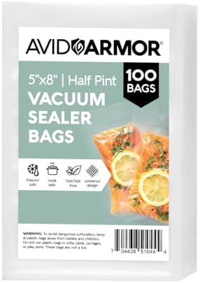 Distributeurs de sirop et de miel   | – Petits sacs sous vide de taille pint, sacs de mise sous vide pour le stockage des aliments, sacs sous vide pour économiser les repas, sacs sous vide pour cuisson sous vide, sans BPA, 5 x 8 pouces, paquet de 100 Distributeurs de sirop et de miel Distributeurs de sirop et de miel